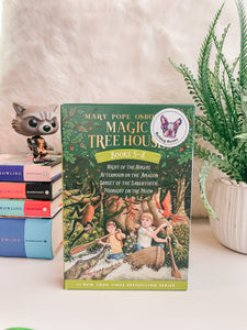 Magic Tree House Boxed Set, Books 5-8: Night of the Ninjas / Afternoon on the Amazon / Sunset of the Sabertooth / Midnight on the Moon by Mary Pope Osborne